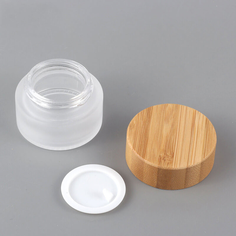 bamboo lid cream jar